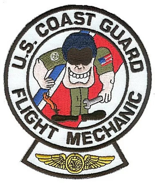 Flight Mechanic with tools W4936c USCG Coast Guard patch