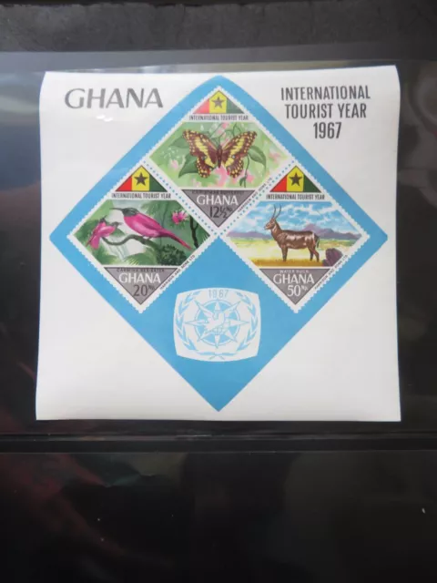 1967 Ghana International Tourist Year Miniature Sheet MS496 Unmounted Mint