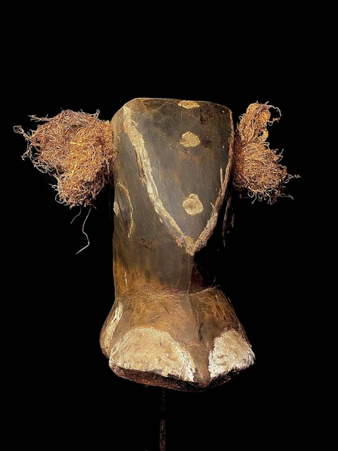 Hand Carved Wooden Face Mask possibly early 20th century. Bull Mask, dugn'b-3338 11