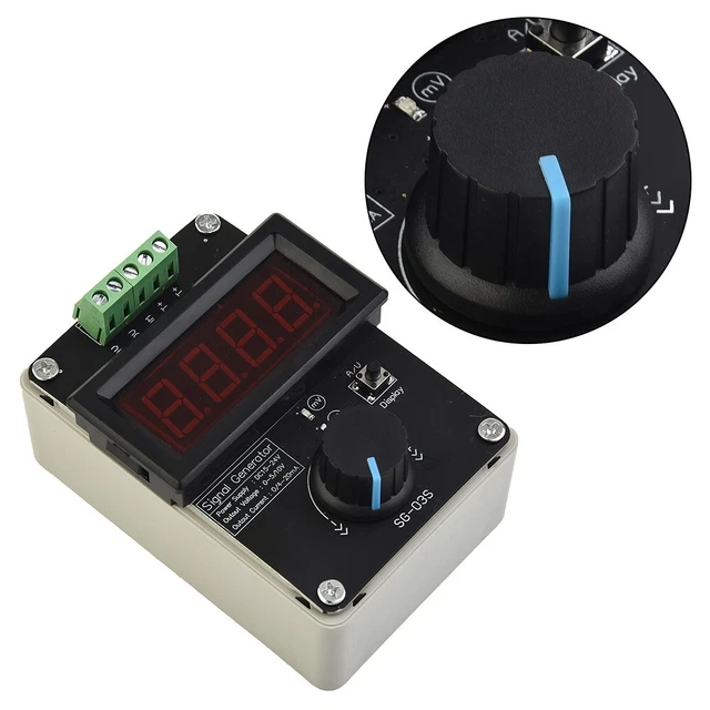 Generatore di segnale corrente tensione regolabile display LED misurazione potenziometro