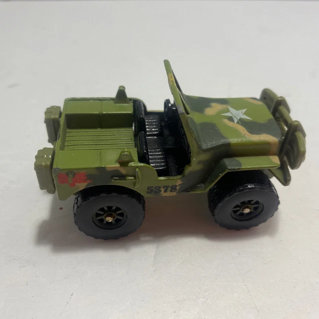 Vintage 2001 Maisto Gi Joe Green Camo Jeep Ford GP  1:64 HTF Issue