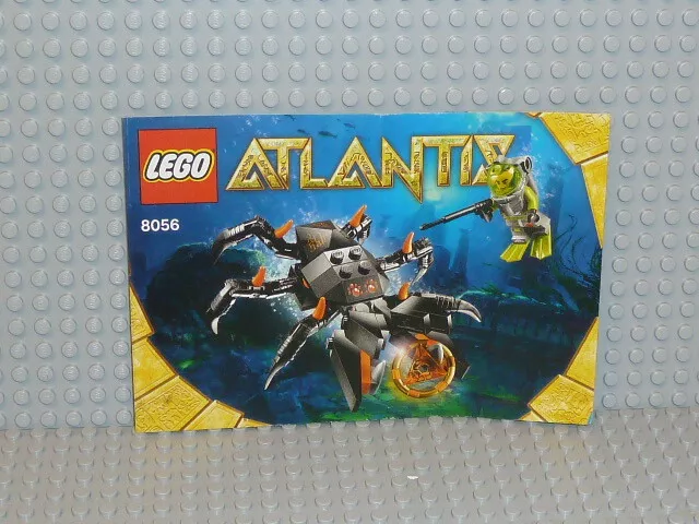 LEGO® Atlantis Bauanleitung 8056 Monster Crab Clash instruction ungelocht B3060