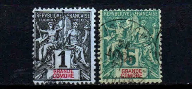 Grande Comore  - Colonie Française - 1897  - N° 1/4  - Oblit - Used