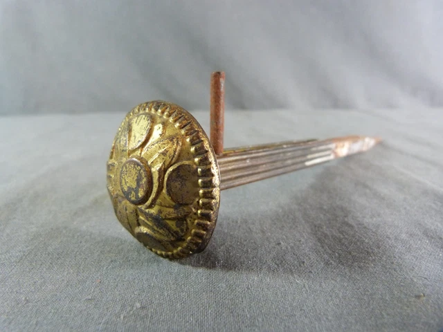 ⭐Antique French curtain tie back bracket Gilded Brass Art Deco ⭐
