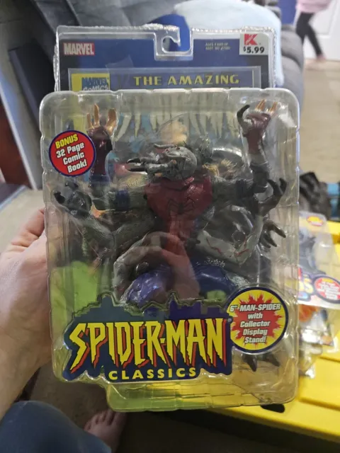 2000 Marvel Amazing Spider-man Classics Man Spider Figure Toy Biz Famous Covers