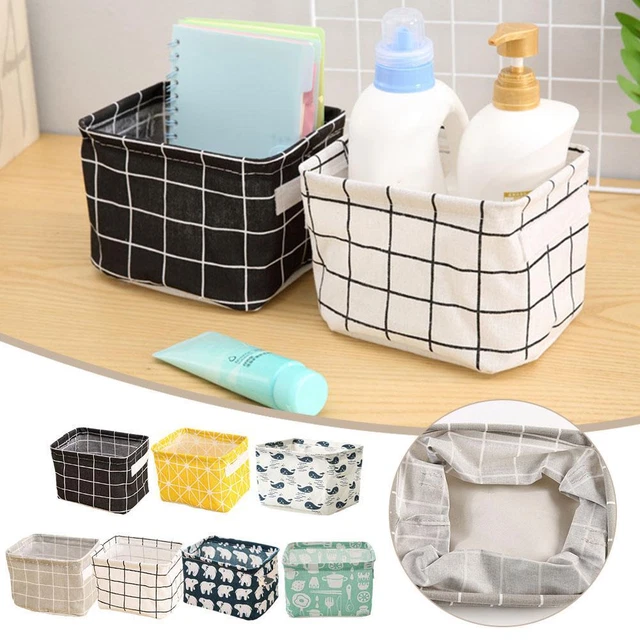 Multifunctional Small Fresh Pastoral Fabric Storage Nordic Style Basket R6X6