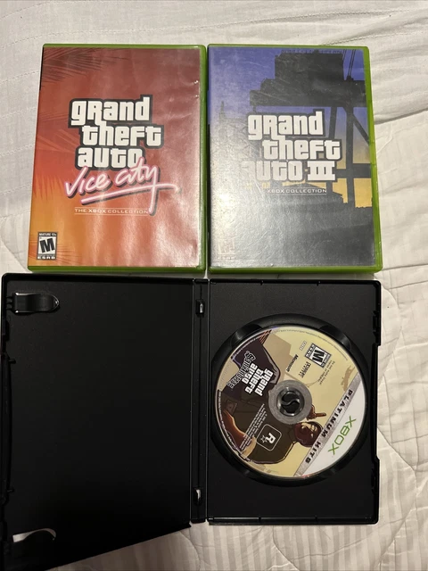 Jeu Xbox Grand Theft Auto Double Pack (GTA 3 + Vice City) - Version Physique Incomplète (sans Manuel?) - Bon état