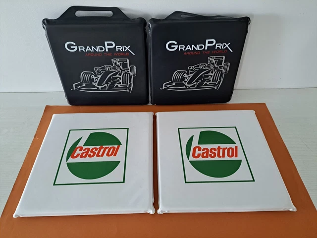 Castrol Oil Advertising Stadium Seat Cushion Grand Prix Stock Car NASCAR NHRA
