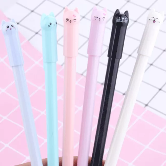 Cute Animal Gel Ink Pens, 8 Pieces 0.38mm Cartoon Alpaca Rollerball Pens  Colorful Kawaii Fine Point Pen Smooth Writing Gel Pen Black Ink Ballpoint  Pen