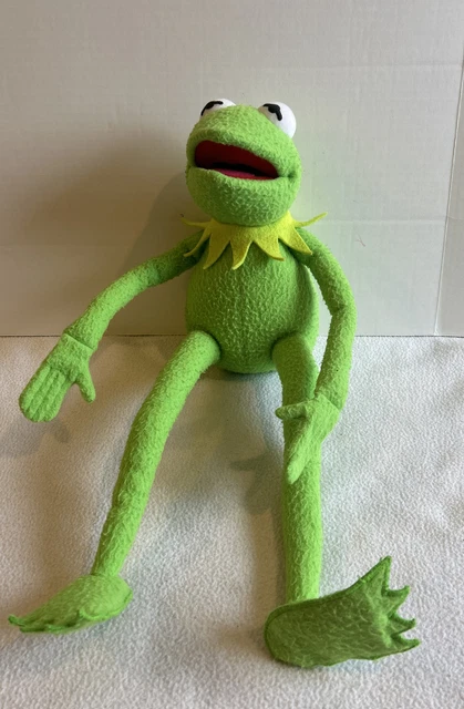 KERMIT THE FROG 18" Poseable Plush Toy Stuffed Doll APPLAUSE Jim Henson Muppets