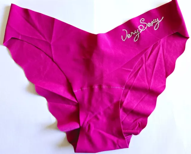 NWT Vintage 2007 Victoria's Secret Very Sexy Pink Rhinestone Brazilian Panties M