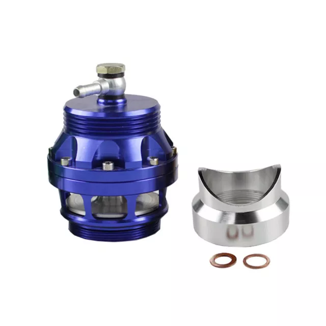 Univeral 50mm Blow Off Valve Turbo BOV Dump Valve Regulating Flange Adapter BLUE