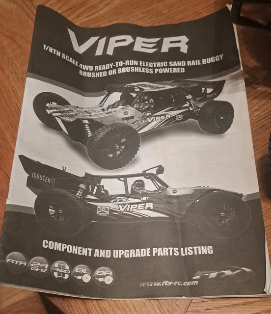 FTX VIPER 1/8 brushed radio controlled RC car sand rail buggy 4WD used
