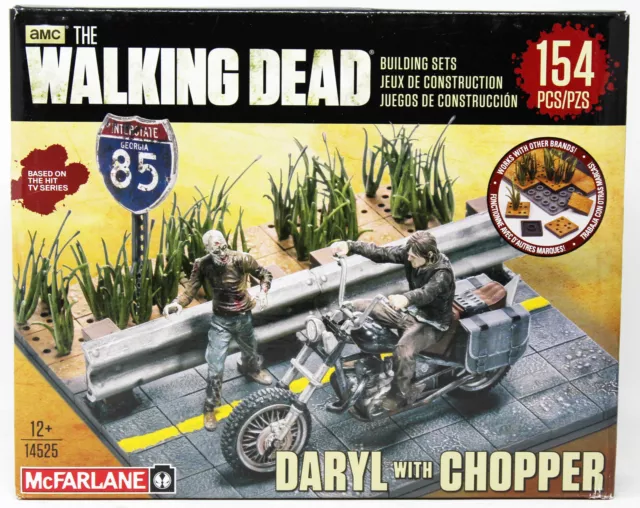 AMC - The Walking Dead - McFarlane Bauset - Daryl mit Chopper - 154 Teile