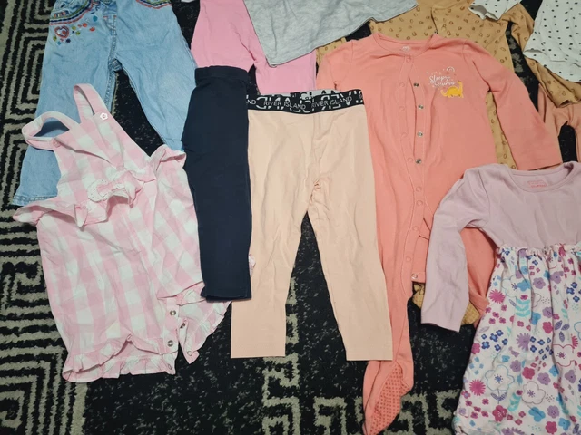 #C68 Enorme pacchetto di vestiti per bambina 18-24 mesi NEXT GEORGE ZARA DISNEY PRIM 8