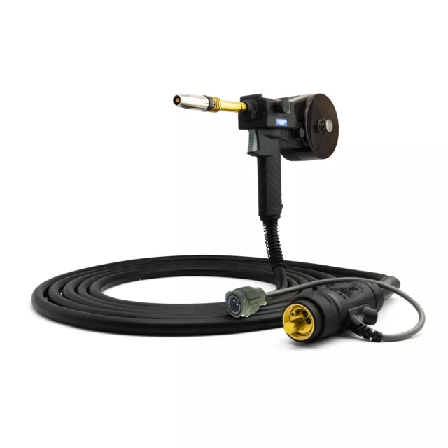 6m - 240 amp Aluminium MIG Spool Gun - Euro Connection - 4 Pin Plug - MB24