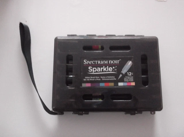 Crafters Companion, Spectrum noir, Pack 12 Glitter brush pens