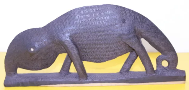 AFRICAN Panolin Ant Eater Sculpture EBONY Wood CARVING ART Tanzania  #2