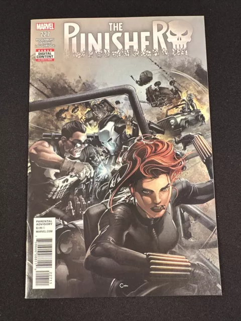Punisher #227 Clayton Crain cover Punisher War Machine Wow Black Widow
