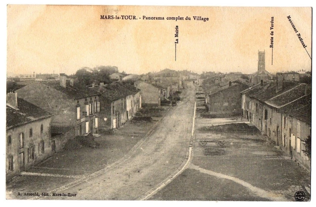 CPA 54 - MARS LA TOUR (Meurthe et Moselle) - Panorama complet du Village (b)