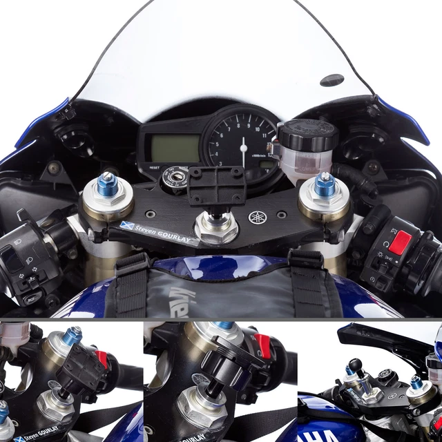 Supporto Stelo Forcella Moto IMESTOU - Base A Sfera 1 Pollice Per Montaggio Smartphone - Foto 4