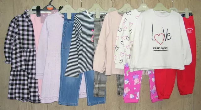 RIVER ISLAND NEXT ZARA etc Girls Bundle Dress Tights Joggers Tops Age 3-4 104cm