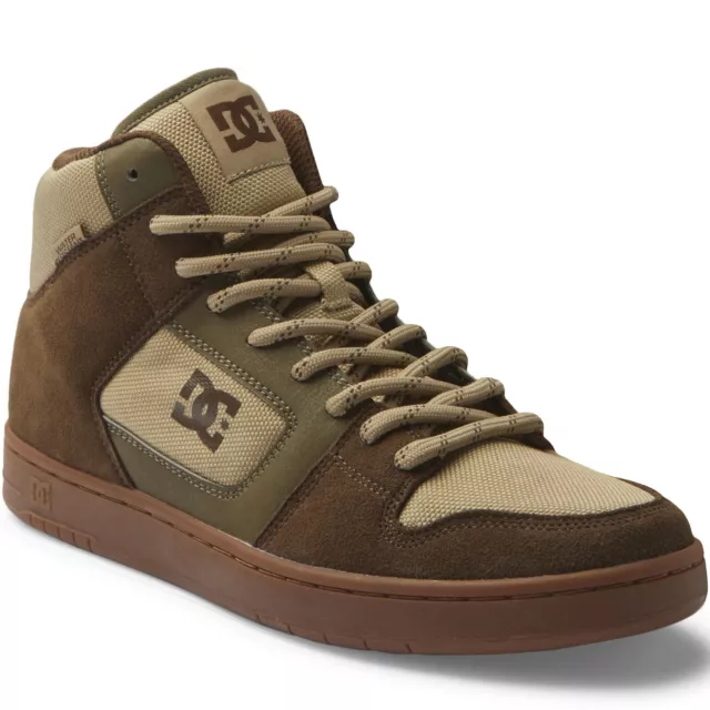 DC Shoes Mens Manteca 4 High Top Suede Leather Trainers Sneakers - Dark Choc