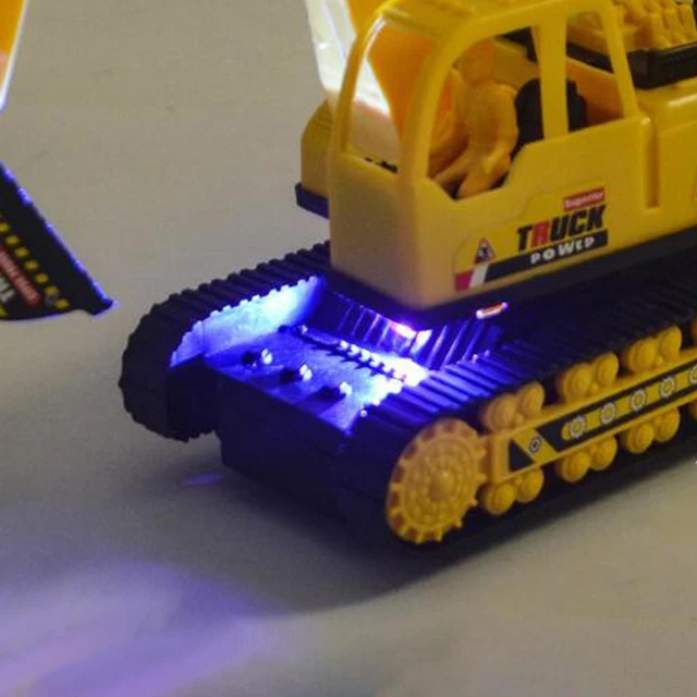 ELECTRIC EXCAVATOR TOY Educational Toys Portable with Lights RC