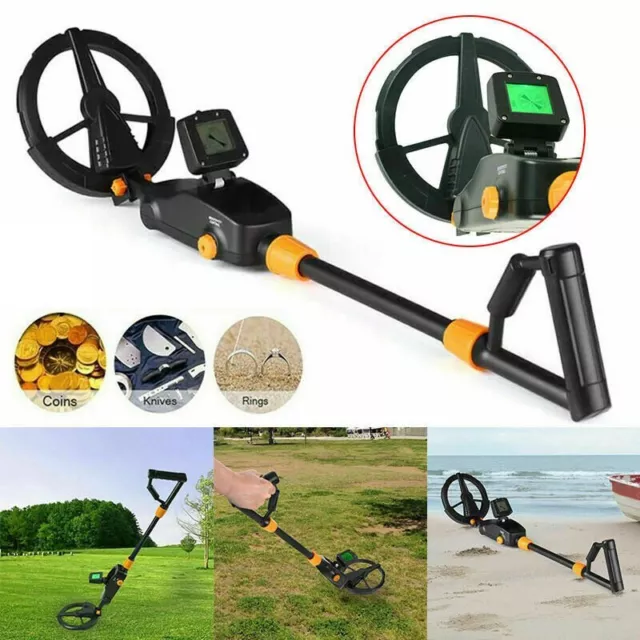 Profi Metalldetektor Gold Metal Detector Wasserdicht Tiefensonde mit led Display