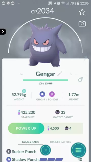 Shiny Gengar Spooky Festival Pokemon Trade Go