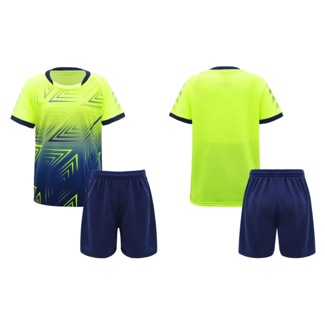 Jungen Sport Set Zweiteiler Fußballuniform Trainingsanzug Trikot mit Shorts