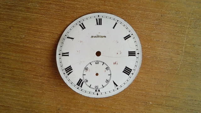Cadran Ancien Pour Montre De Gousset - Pièce D'horlogerie Vintage - Occasion