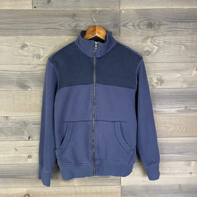 Weatherproof Vintage Men’s Blue Full Zip Sherpa Lined Jacket Size Small
