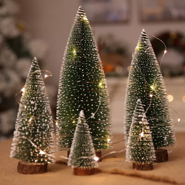 5er/Set Weihnachtsbäume Tannenbaum Weihnachtsbaum 10-30cm Schnee Christbaum Deko