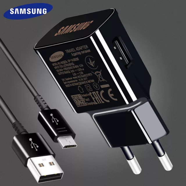 OEM Samsung Schnellladegerät Micro-USB Kabel Galaxy S6 S7 Edge Note4 5 J7 A5 A7