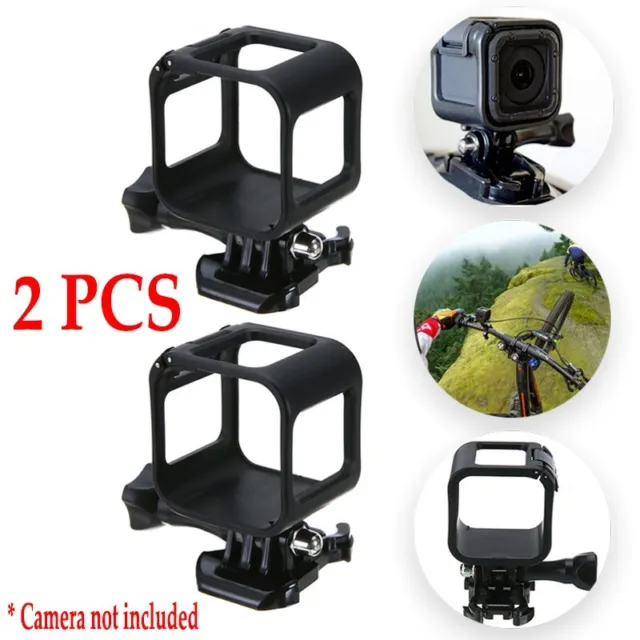 2 PCS Low Profile Frame Mount Protective Housing Case For GoPro Hero 4 5 Session