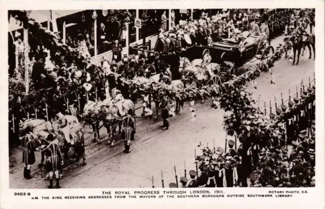 CPA AK The Royal Progress Through London 1911 BRITISH ROYALTY (679712)