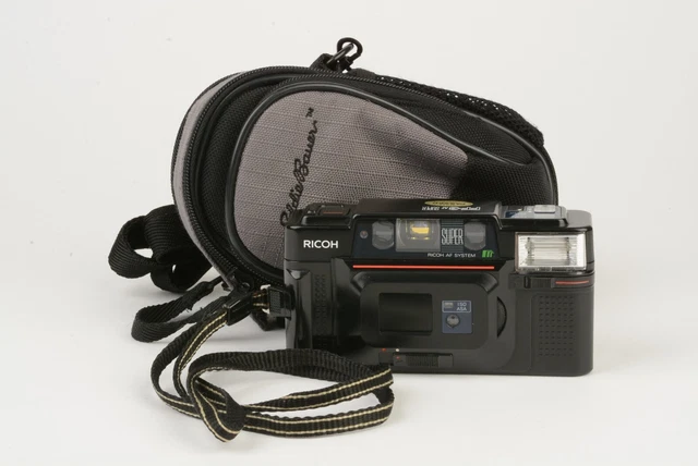 EXC++ RICOH FF-3D AF SUPER 35mm POINT & SHOOT w/PRIME 35mm F3.2 LENS +CASE+STRAP