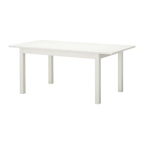 ESSTISCH TISCH AUSZIEHBAR Ikea Bjursta Weiß 90x90 cm EUR 30,00