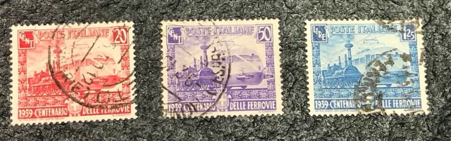 ITALY ITALIA Sassone 449-451 (1939) Used XF -  CV 6 Euros