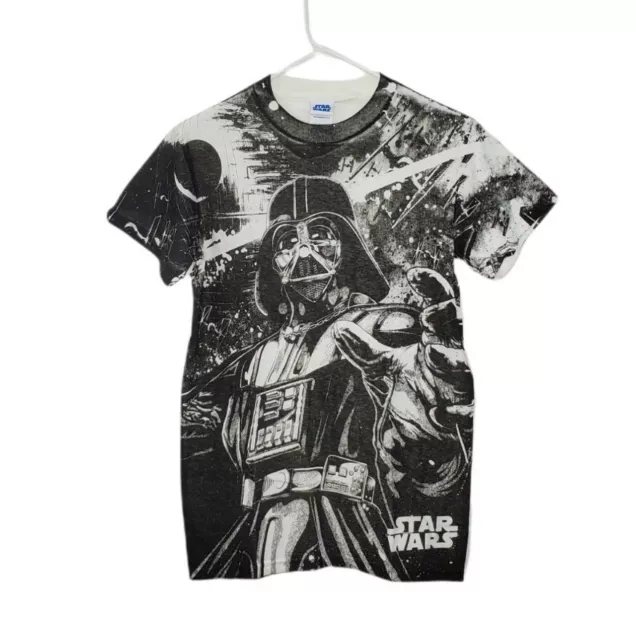 Vintage Star Wars All Over Print Darth Vader Mens Small T Shirt