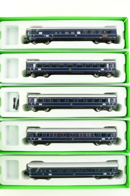 Arnold HN4084 5er Set Schnellzugwagen ´Blauer Enzian´ der DB, blau, OVP, (C283)