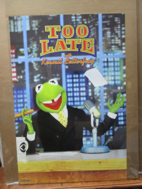 Too late Kermit Letterfrog Jim Hensons muppets 1980's Poster 14570