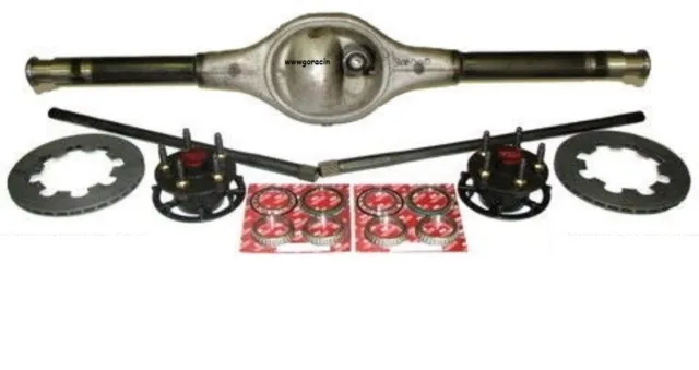 9" Ford Rear End Floater Assembly Complete w/Axles,Bearings,Hubs Rotors Seals