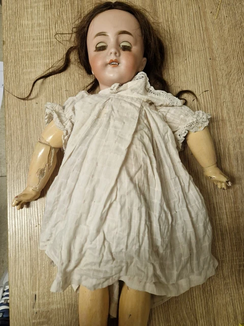 Jolie Poupée ancienne porcelaine DEP 49cm pour la maison Jumeau, beau