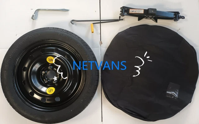 Ruotino Di Scorta 17" Per Opel Astra K E Mokka X - Con Cric, Chiave E Sacca