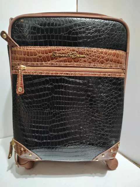 Samantha Brown Suitcase Croc Black And Brown