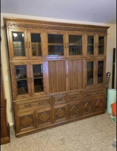 Okinawa Hand Crafted TV Entertainment ￼Wall Unit 2