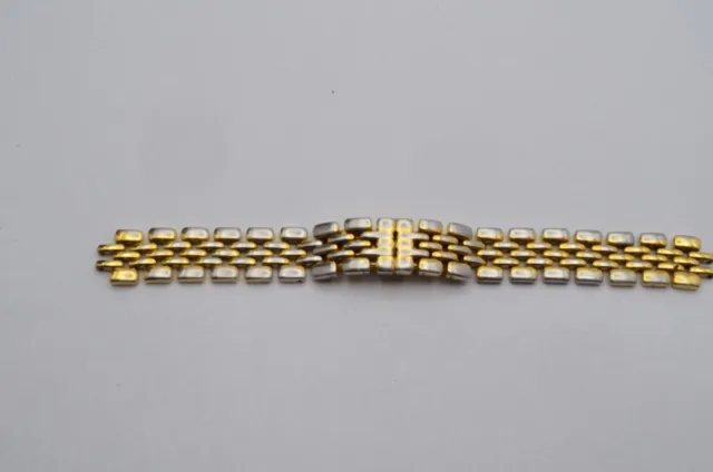 Maurice Lacroix Calypso Ladies Steel Bracelet 0 9/16in Vintage RAR Plated 8