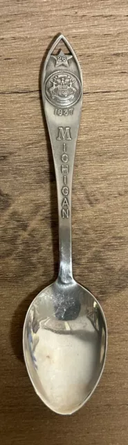 Vintage Michigan sterling silver 925 souvenir spoon,